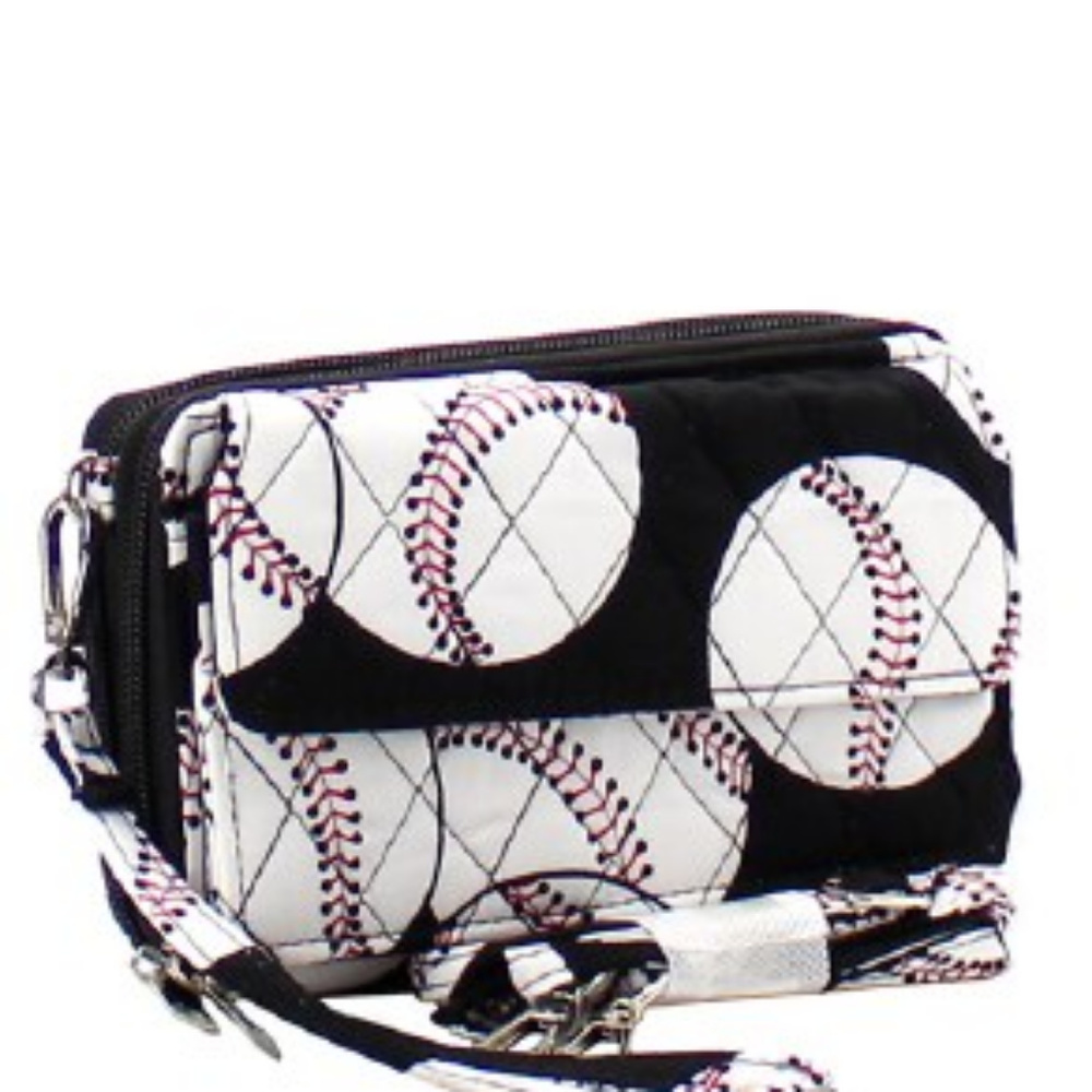New NGIL Baseball All in One Canvas Wallet